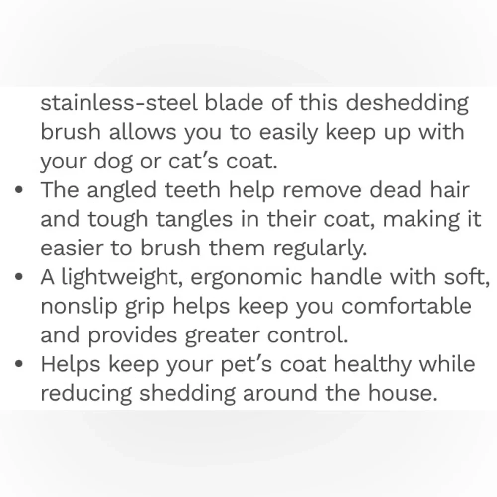 FRISCO Deshedding Cat Dog Brush Medium to Long Hair